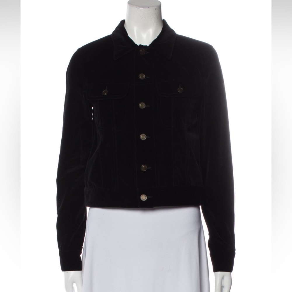 Saint Laurent Velvet Music Note Jacket